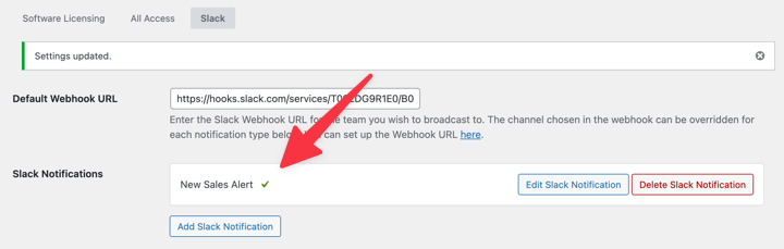 edd-slack-notifications-active – Easy Digital Downloads Active Slack Notifications in EDD Slack extension settings.