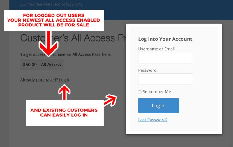 Preview of restricted access content for non-members. 