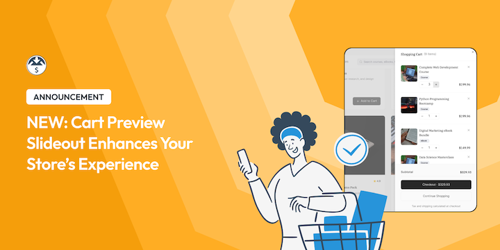 Cart Preview feature displays slideout panel in EDD