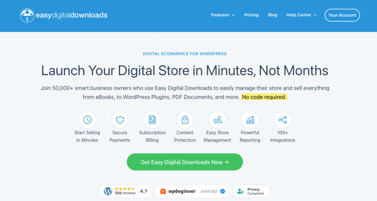easy-digital-downloads-ecommerce-plugin-wordpress – Easy Digital Downloads Easy Digital Downloads WordPress eCommerce plugin website.