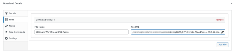 download-details-pdf-file-edd – Easy Digital Downloads Uploading a PDF file to sell in WordPress using EDD.