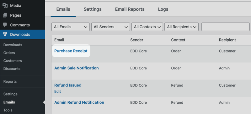 edd-emails-purchase-receipt – Easy Digital Downloads The Purchase Receipt email in Easy Digital Downloads.