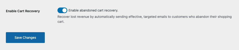 Enable abandoned cart recovery in Easy Digital Downloads.
