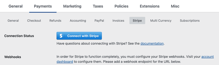 Connect with Stripe payment gateway in Easy Digital Downloads.