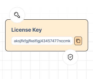 Instant license key generation