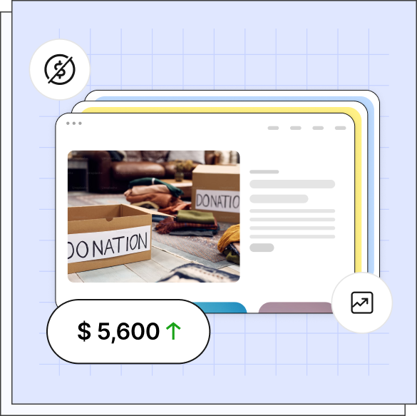 Track fundraising impact and digital product revenue in the EDD dashboard