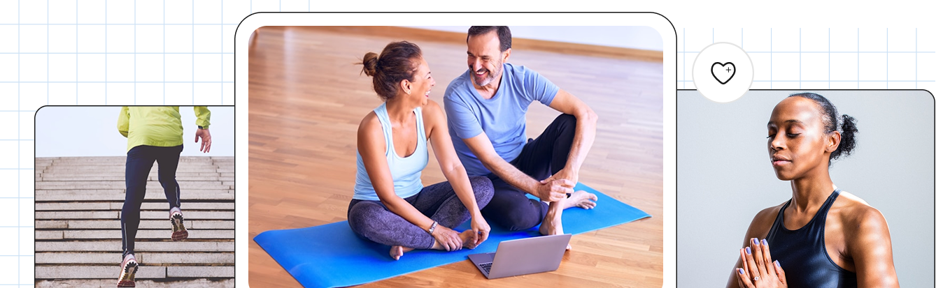 Fitness professional managing an online store to sell health and fitness content