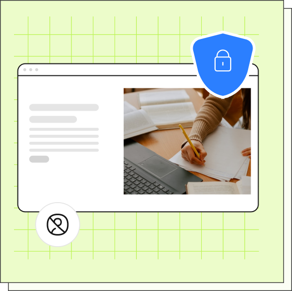 Securely deliver course PDFs and video links with expiring access for students