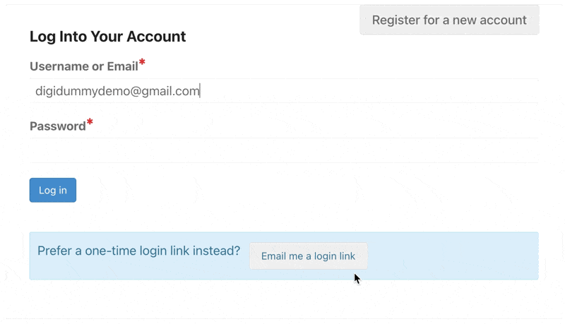 Selecting email me a magic login link option for WordPress checkout optimization in EDD. 