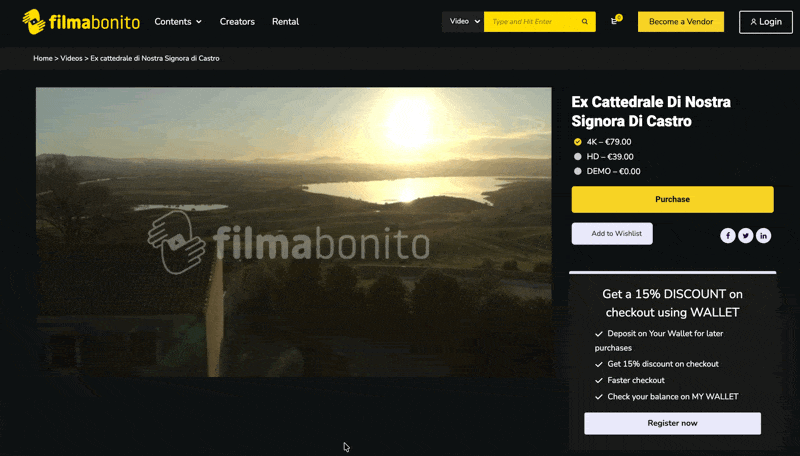 sell-videos-filma-bonita-edd 1 – Easy Digital Downloads Filmabonita using EDD to sell video-related digital products like motion graphics.