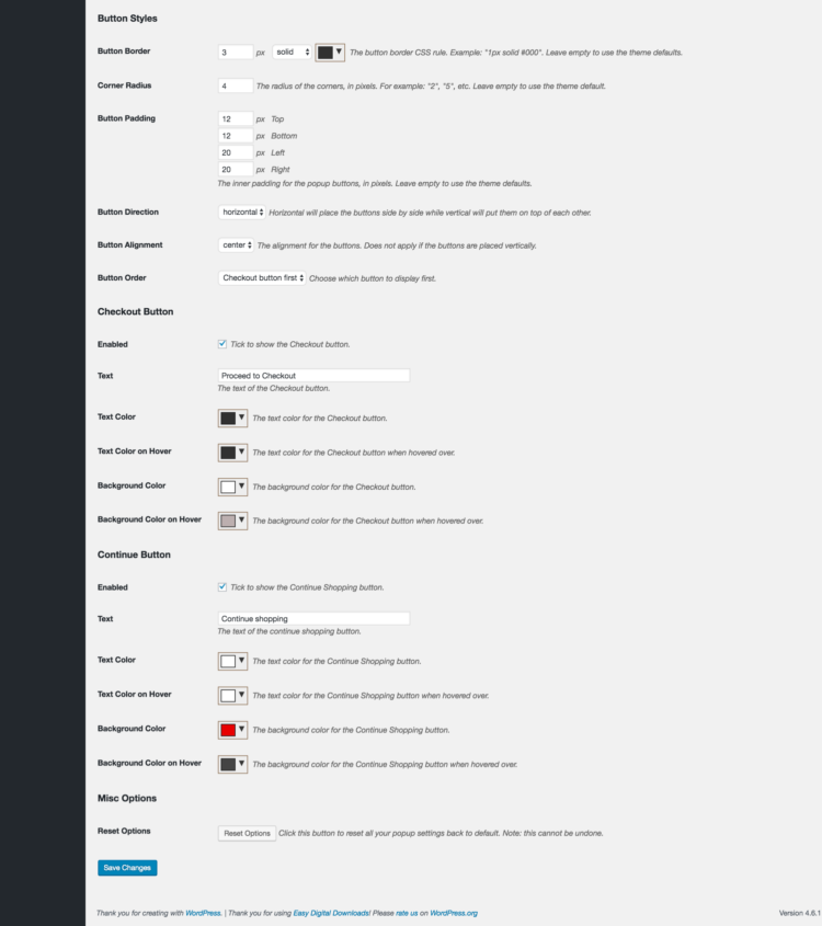 Add to Cart Popup Easy Digital Downloads